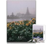 Puzzle 1000 pièces pour Adolescents,Casse-tête de Bali,Jeux de société familiaux,découpe de précision,idées Cadeaux,Dimensions 50x75cm