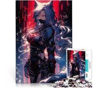 Puzzle 1000 pièces pour Adolescents Catgirl Ninja pour Le Jeu éducatif Challenge Toy Liste de souhaits avec Le Père Noël 52x38cm
