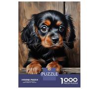 Puzzle 1000 Pièces pour Adolescents Cavalier Puppy Puzzles pour Adultes, Jouet, Décoration Murale, Art Mural, Idéal comme Cadeau pour Toute La Famille 70x50cm/1000pcs