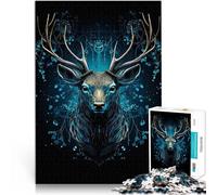 Puzzle 1000 pièces pour Adolescents cerf kintsugi Abstrait Séjour Anti-Stress pour Tuer Le Temps Idées Cadeaux 38x26cm