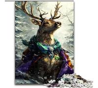Puzzle 1000 pièces pour Adolescents Cerf Magique, Jouets éducatifs et éducatifs, Cadeaux d'anniversaire Uniques pour Les 14 Ans et Plus (Taille 50x75cm)