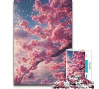 Puzzle 1000 pièces pour Adolescents : Cerisier en Fleurs en Pleine Floraison Un Cadeau d'anniversaire Amusant et Humoristique pour Les 14 Ans et Plus 38x26cm