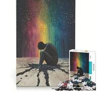 Puzzle 1000 pièces pour Adolescents Chagrin Cosmique, Jeu éducatif, Interaction Parent-Enfant, idéal comme Cadeau 38x26cm
