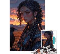 Puzzle 1000 pièces pour Adolescents Chaman Corbeau ︰ Oracle de la Montagne tibétaine Un défi à relever pour créer Une œuvre d’Art Jouet Anti-Stress adapté aux 14 Ans et Plus (38x26cm)