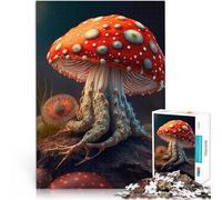 Puzzle 1000 pièces pour Adolescents Champignons Magiques Compétition de Vitesse Manuelle Cadeau d'anniversaire, Cadeaux, décoration Murale 75x50cm