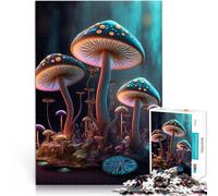 Puzzle 1000 pièces pour Adolescents Champignons Magiques Défi Difficile pour soulager Le Stress Super Cadeau 75x50cm