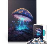 Puzzle 1000 pièces pour Adolescents Champignons Magiques Jouet éducatif d'apprentissage Jeu éducatif pour Anniversaire, Noël 75x50cm