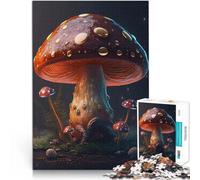 Puzzle 1000 pièces pour Adolescents Champignons Magiques Jouets de Divertissement Familial De Superbes Cadeaux et Jouets 38x26cm