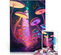 Puzzle 1000 pièces pour Adolescents Champignons psychédéliques Fous Casse-tête pour est idéal comme Cadeau pour Toute la Famille 52x38cm