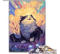 Puzzle 1000 pièces pour Adolescents Chat de rêve Magique, Jouet éducatif et décompressant, Cadeau d'anniversaire, Cadeaux (Taille 26x38cm)