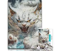 Puzzle 1000 pièces pour Adolescents, Chat Fantastique, défi d'intelligence cérébrale, Jouets addictifs, Cadeau d'anniversaire, décoration Murale (38x26cm)