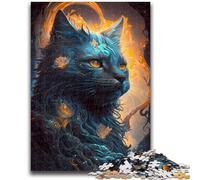 Puzzle 1000 pièces pour Adolescents, Chat Maine Coon, pour 14 Ans et Plus, Jeu de défi Unique, Jeux en Famille, Cadeaux d'anniversaire de Noël 50x75cm