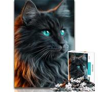 Puzzle 1000 pièces pour Adolescents, Chat Maine Coon, Puzzle 1000 pièces, Jouet éducatif Anti-Stress, Cadeaux pour Amis et Famille (Taille 38x26cm)