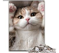 Puzzle 1000 pièces pour Adolescents Chat Mignon, éléphant, Jeu intellectuel, Cadeau d'anniversaire, décoration Murale pour Les 14 Ans et Plus (Taille 26x38cm)