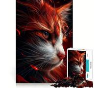 Puzzle 1000 pièces pour Adolescents Chat Mon Ami Rigolo Découpe Précise Jeu d'art et de Réflexion Stimulant Activité Détente Anniversaire (38x26cm)