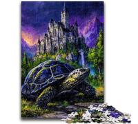 Puzzle 1000 pièces pour Adolescents, Château de Tortues mystérieux, Jouet éducatif et décompressant, Cadeaux du Père Noël Secret, 26x38cm