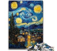 Puzzle 1000 pièces pour Adolescents, Château du Ciel Nocturne, Jouet éducatif et décompressant, décoration Parfaite, 26x38cm