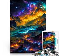 Puzzle 1000 pièces pour Adolescents Château Sombre Jouet éducatif d'apprentissage avec des pièces de Formes aléatoires entièrement imbriquées 38x26cm