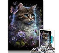 Puzzle 1000 pièces pour Adolescents Chaton Mignon pour Adolescents et Adultes entraînez Votre Cerveau et Vos Mains Cadeau d'anniversaire Cadeaux (26x38cm)