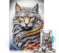 Puzzle 1000 pièces pour Adolescents Chats mythiques Jeux éducatifs Décoration d'intérieur Renforcer l'amour Entre Les Couples 52x38cm