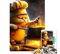 Puzzle 1000 pièces pour Adolescents Chef Gros Chat idéal pour Un Anniversaire ou Noël Améliore la mémoire Jeu Impossible Convient aux Personnes de 14 Ans et Plus (38x52cm)