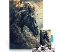 Puzzle 1000 pièces pour Adolescents Cheval surréaliste Jouets de Jeu pour Cadeau Familial Cadeaux d'anniversaire 75x50cm