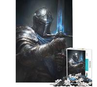 Puzzle 1000 pièces pour Adolescents Chevalier avec épée Lumineuse Jeu éducatif et intellectuel Cadeau d'anniversaire Apprentissage et développement Personnel (Dimensions 38x26cm)