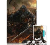 Puzzle 1000 pièces pour Adolescents, Chevalier médiéval, Guerrier, Peinture, Puzzles pour Adolescents, Jeux éducatifs, décoration d'intérieur, Convient pour la décoration de Bureau (Taille 75x50cm)