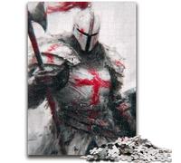 Puzzle 1000 pièces pour Adolescents Chevaliers médiévaux 1000 pièces pour Adolescents, pour Jeu éducatif, Jouet de défi, décoration intérieure Unique et Cadeaux (26x38cm)