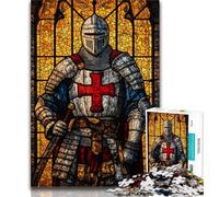 Puzzle 1000 pièces pour Adolescents Chevaliers médiévaux, Jouets éducatifs, Jeux Anti-Stress, Collection d'artistes, Beaux-Arts 38x26cm