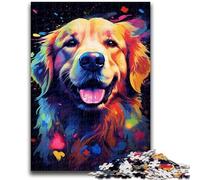 Puzzle 1000 pièces pour Adolescents, Cheveux dorés et Joyeux, avec Affiche et fiche de Questions-réponses pour Les 14 Ans et Plus (26x38cm)