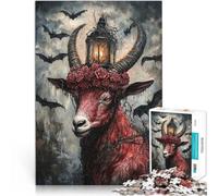 Puzzle 1000 pièces pour Adolescents Chèvre du Diable Jouets de Jeu pour Cadeau Familial est idéal comme Cadeau pour Toute la Famille 38x26cm
