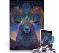 Puzzle 1000 pièces pour Adolescents Chèvre sacrée Jouet éducatif intellectuel décompressant Cadeau pour Les Anniversaires 52x38cm