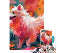 Puzzle 1000 pièces pour Adolescents Chien Adorable Jeu Relaxant Défi intellectuel Jouet addictif Cadeau Amusant Décoration intérieure (Dimensions 75x50cm)