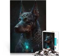 Puzzle 1000 pièces pour Adolescents Chien Doberman Pinscher Réduction du Stress intéressante Idées Cadeaux 38x52cm