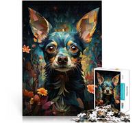 Puzzle 1000 pièces pour Adolescents Chihuahua Jardin d'Eden 1 Séjour Anti-Stress pour Tuer Le Temps Bon Cadeau 52x38cm