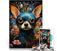 Puzzle 1000 pièces pour Adolescents Chihuahua Jardin d'Eden 2 Entraînez Votre Cerveau et Vos Mains décoration Murale 75x50cm