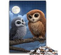 Puzzle 1000 pièces pour Adolescents Chouette sur l'arbre Puzzle 1000 pièces, Anniversaire et Cadeaux Uniques pour Les 14 Ans et Plus (50x75cm)