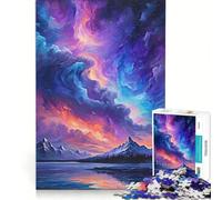 Puzzle 1000 pièces pour Adolescents Ciel coloré et Sauvage Jeu Pratique pour Passer Le Temps Pendant Les Vacances à la Maison Cadeau Unique pour Un Anniversaire ou Noël 38x52cm
