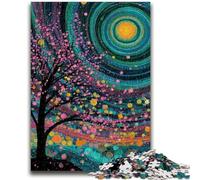 Puzzle 1000 pièces pour Adolescents, Ciel étoilé, Arbre, Puzzle pour Adolescents, Cadeau Amusant et activité pour la Maison, Jouet pour Les Jours de Pluie (50x75cm)
