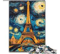 Puzzle 1000 pièces pour Adolescents Ciel étoilé Eiffel, pour 14 Ans et Plus pour s'amuser en Famille et Passer Une soirée Jeux Collection d'artistes, Beaux-Arts (Taille 50x75cm)