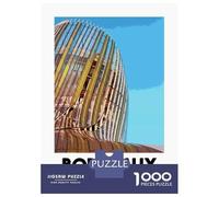 Puzzle 1000 Pièces pour Adolescents Cite du Vin Puzzles pour Adultes : Améliorent La Mémoire - Difficile Et Stimulant - Cadeaux De Noël Et d'anniversaire 38x26cm/1000pcs