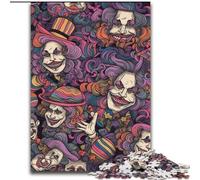Puzzle 1000 pièces pour Adolescents, Clown Squelette, Jouet éducatif et décompressant, Cadeau d'anniversaire, décoration Murale (Taille 26x38cm)