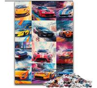 Puzzle 1000 pièces pour Adolescents, Collage de Voitures de Sport, Jeux, Jouets, Cadeaux d'anniversaire Uniques pour Les Enfants de 14 Ans et Plus (Taille 26x38cm)