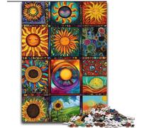 Puzzle 1000 pièces pour Adolescents, Collage du Soleil, Anti-Stress, défi Difficile, Cadeaux du Père Noël Secret pour Les 14 Ans et Plus (Taille 26x38cm)