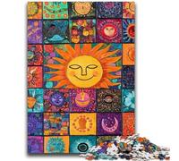 Puzzle 1000 pièces pour Adolescents, Collage Soleil Souriant, Jeu éducatif, Jouet de défi, décoration Murale, Cadeaux d'anniversaire et de Noël Uniques, 26x38cm