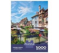 Puzzle 1000 Pièces pour Adolescents Colmar City Puzzles pour Adultes, Jeu De Réflexion, Assemblage De Motifs, Cadeaux d'anniversaire Et Cadeaux Uniques 38x26cm/1000pcs