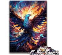 Puzzle 1000 pièces pour Adolescents Color Fantasy Phoenix Staycation Kill Time avec pièces entièrement emboîtables de Formes aléatoires 38x26cm