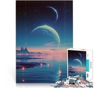 Puzzle 1000 pièces pour Adolescents Concept de Paysage de Science-Fiction Jeux éducatifs Renforcer l'amour Entre Les Couples 50x70cm