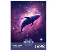 Puzzle 1000 Pièces pour Adolescents Cosmic Galaxy Whale Puzzle Adulte Jeux Relaxants Décoration Intérieure Cadeaux d'anniversaire Et Cadeaux Uniques 70x50cm/1000pcs
